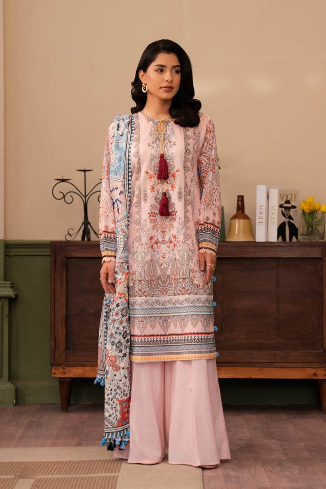 PastelRaiha Premium Printed Lawn 3PC