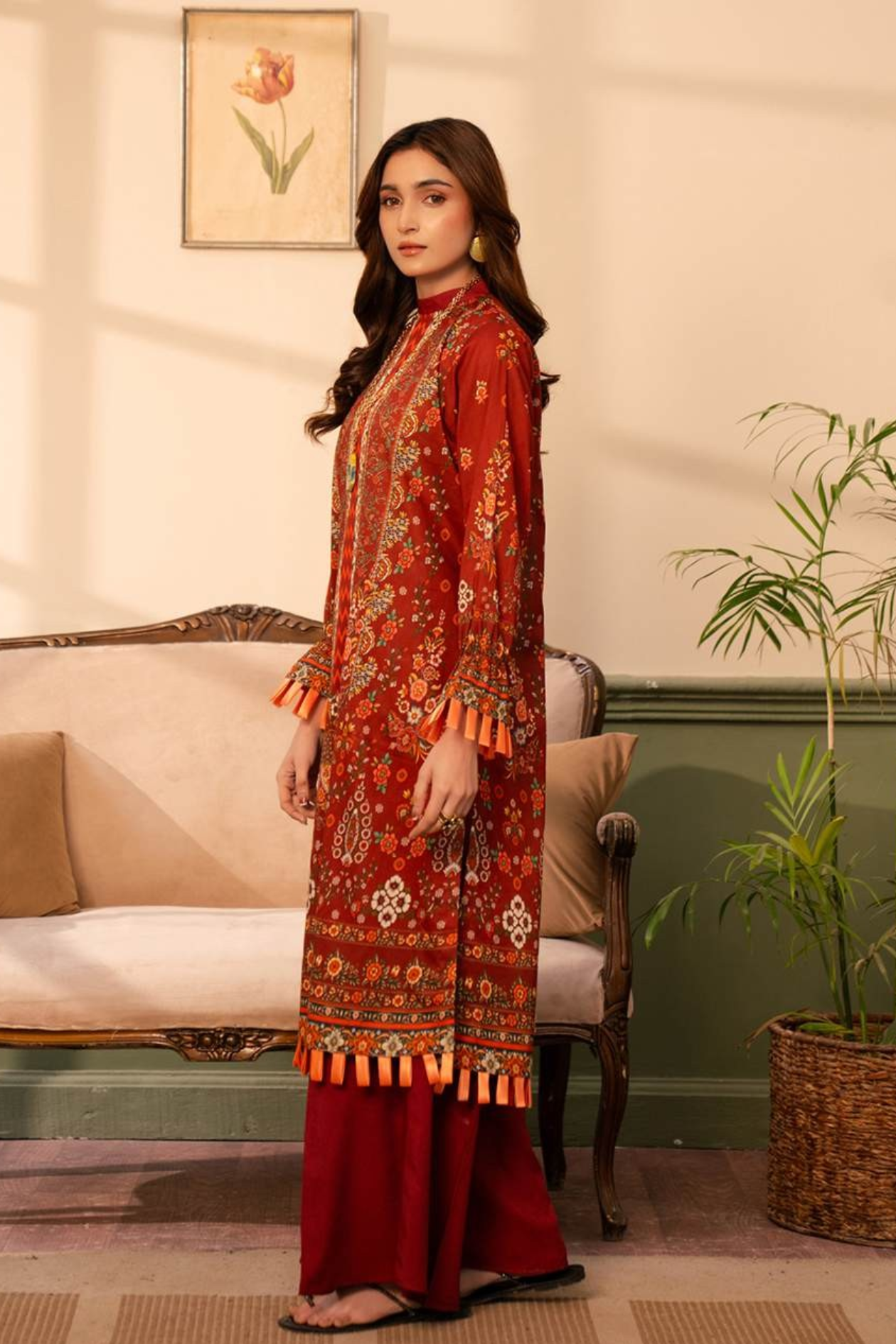 Brick Raiha Premium Printed Lawn 3PC